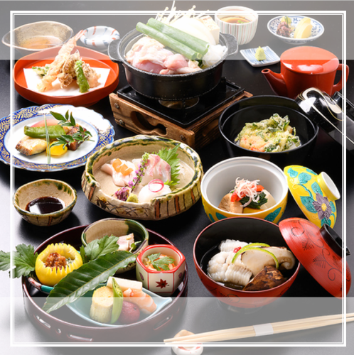 ≪料理長イチオシ≫四季折々の食に舌鼓。 雅コース 8,800円(税込)+4,400円で飲み放題付きに変更可能