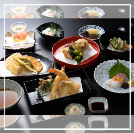 【夜限定 特別メニュー】揚げたて天ぷらコース 松 9,000円(税込) ※前日までのご予約制