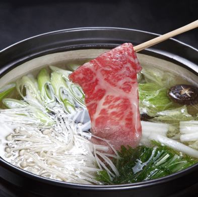 【季節のお鍋コース】黒毛和牛しゃぶしゃぶコース 13,000円(税込)