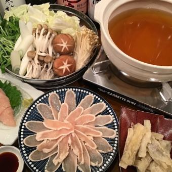 阿波須太雞胸肉涮鍋8道菜套餐 3,380日圓（含稅） 2人起