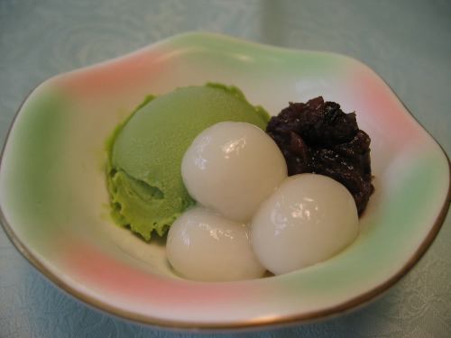 Shiratama Azuki & Matcha Ice Cream