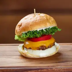 체다 치즈 버거