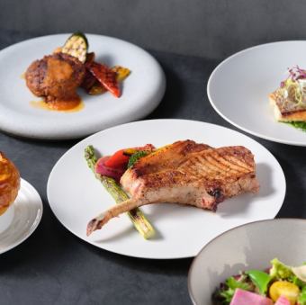 【ランチコース】鎌倉の旬を五感で味わう前菜、温菜、選べるメイン 全3品