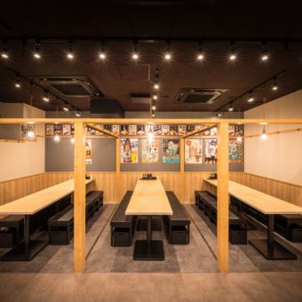 落ち着いた大人の個室空間●6名～8名様までご利用可能◎中人数規模のご宴会も対応致しますので、お気軽にお問い合わせくださいませ！！
