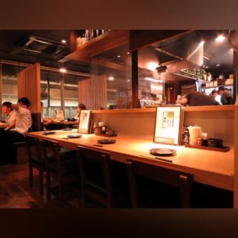 圧倒的なLIVE感が楽しめるカウンター席。大切な人といつもと違う一時を気軽に…☆