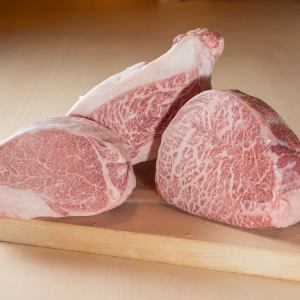 黒毛和牛赤身3種盛合せ