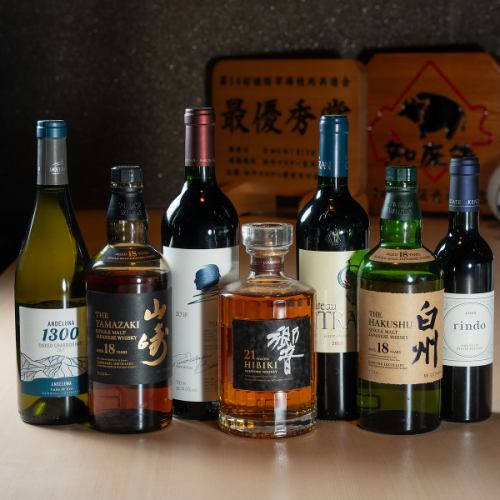 肉料理を引き立てるドリンク各種