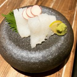 Bigfin reef squid sashimi