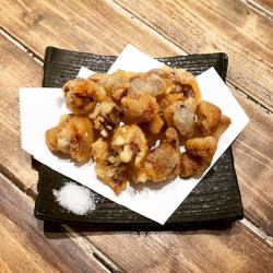Crunchy fried gizzard shad