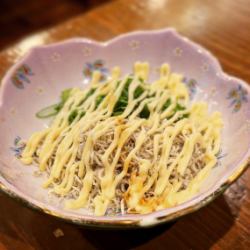 Grated whitebait/Green onion and small sardine mayonnaise each