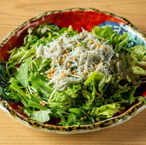 釜揚げしらすと海苔の和風サラダ