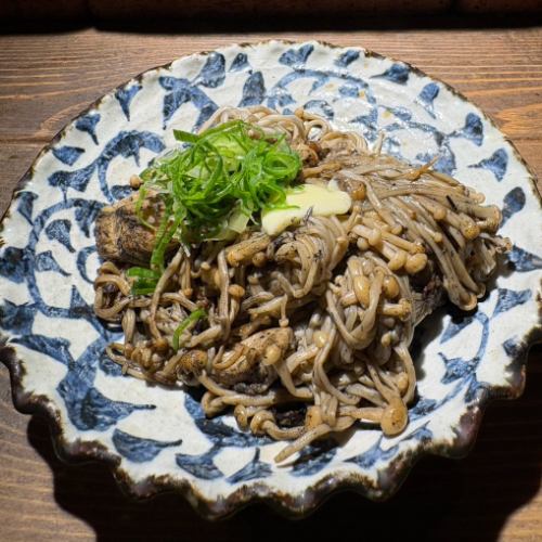 ひと株えのきの藁焼き
