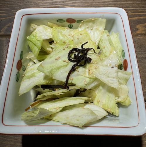 塩昆布キャベツ