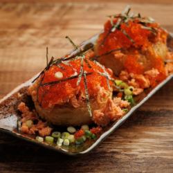 親子焼きおにぎり（いくらと鮭）