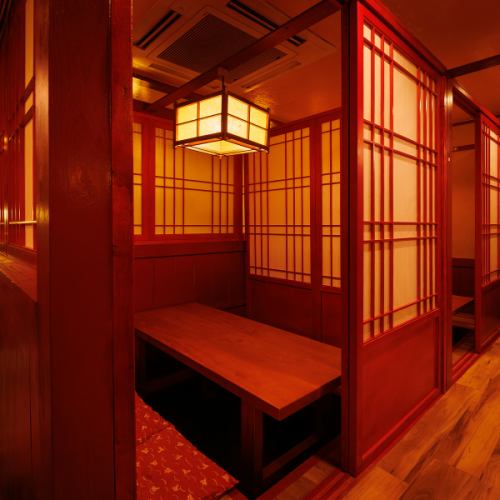 【4名様から6名様】プライベートな空間の掘りごたつでお寛ぎいただけます。