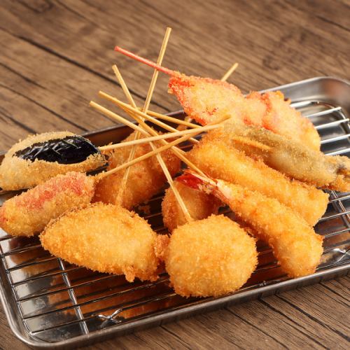 오사카 명물의 꼬치 커틀릿과 오뎅