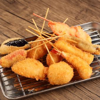 串かつ五種盛り