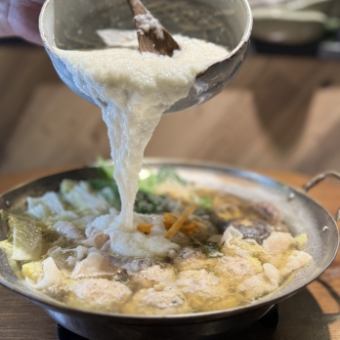 【Chapter AWA＝gratedyam styleコース】”名物生つくね”入り出汁とろろ鍋等全8品+2H飲放5000円