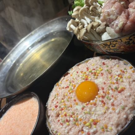 【Chapter AWA＝gratedyam styleコース】”名物生つくね”入り出汁とろろ鍋等全8品+2H飲放6000円