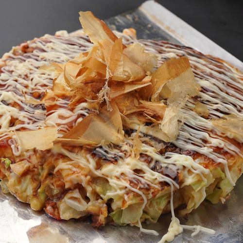 食感が楽しめるお好み焼き