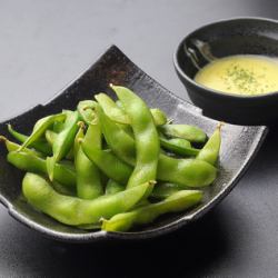 枝豆の鉄板ガーリック