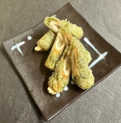 チーズちくわの磯辺揚げ