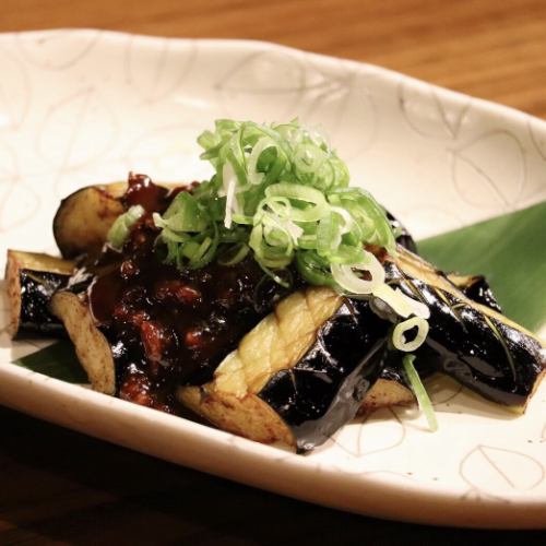 揚げナス肉みそ