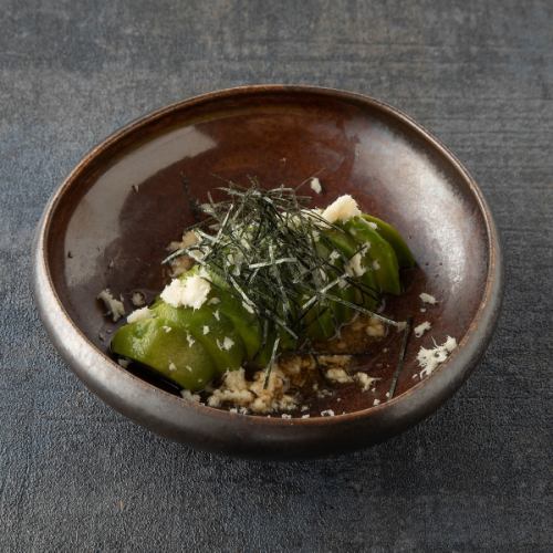 アボカドの出汁醤油漬け 北海道産山わさび使用