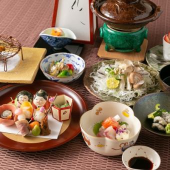  近江の極懐石　滋賀県産の食材のみ、近江ならではの、懐石料理です