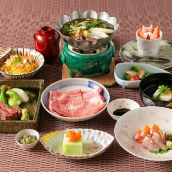 近江牛懐石　　　近江牛がメインの懐石料理です。