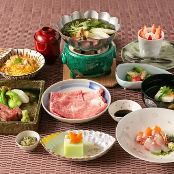 近江牛会席　　　近江牛がメインの会席料理です。