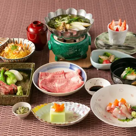 近江牛会席　　　近江牛がメインの会席料理です。