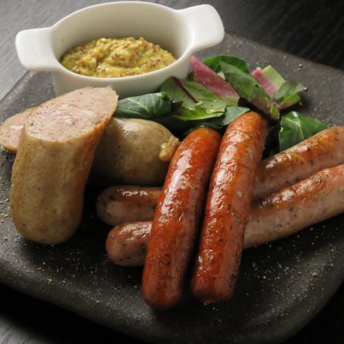 Assorted sausage