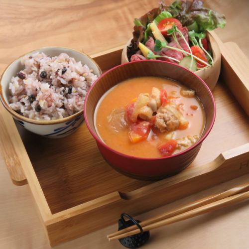 Japanese-style chicken tomato stew set
