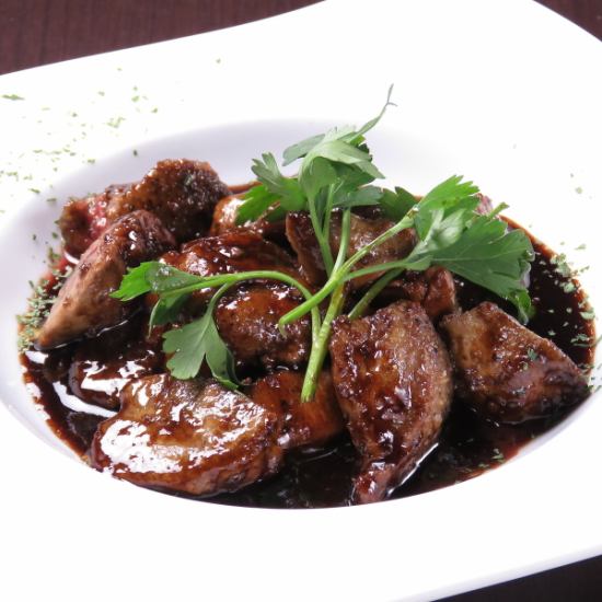 Sautéed white liver! It's a rare part that you can't easily eat!