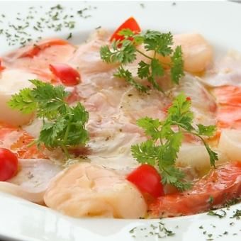 Today's 5 kinds of fresh fish carpaccio