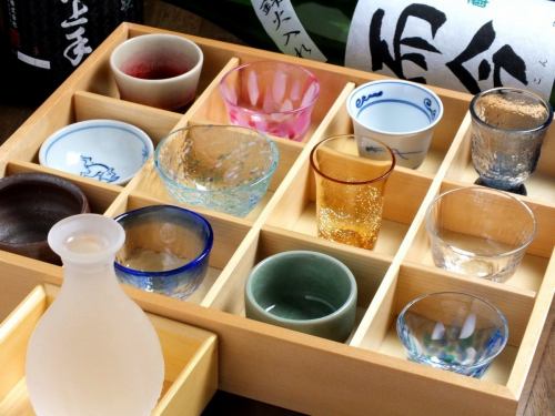 各地の日本酒と銘柄焼酎…