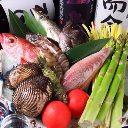 旬に合わせた食材を使用