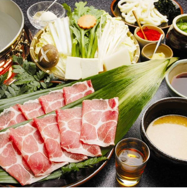 ヘルシーな「上ロース」をご堪能♪豚しゃぶコース