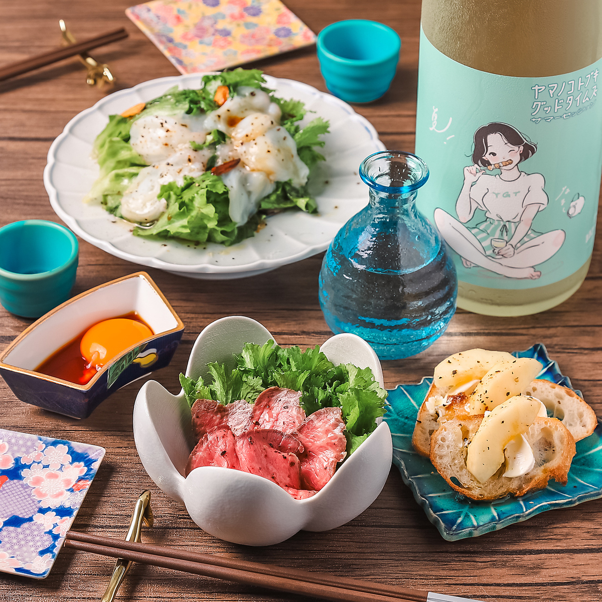 モダン空間で味わう、九州仕込みの絶品和食タパス。