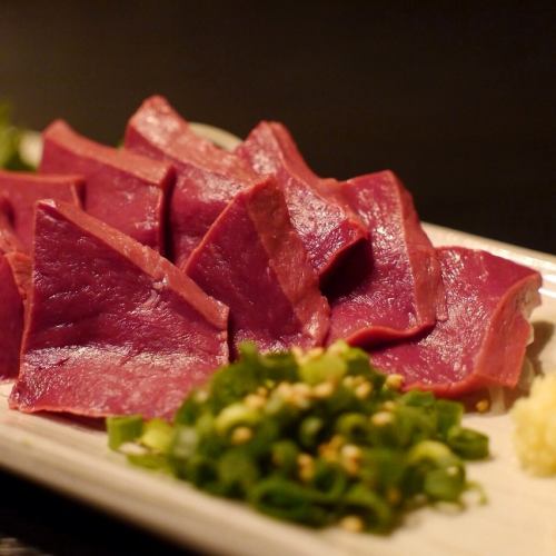 Wagyu beef heart sashimi