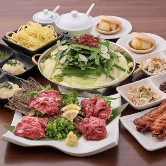 2時間飲み放題付特選馬刺しコース 全9品6,600円→6,500円