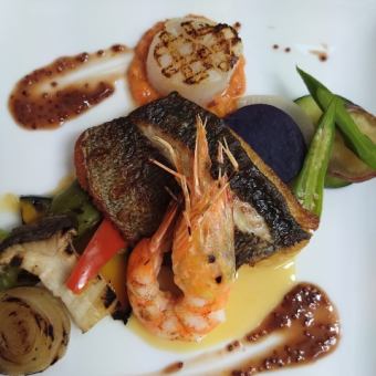 プレミアムランチ(魚介類のグリル）