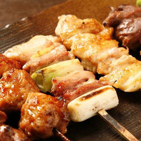 [2 hours all-you-can-drink! Beer included] 6 hand-prepared yakitori skewers and 7 other dishes included [Affordable course 4,000 yen (tax included)] ★