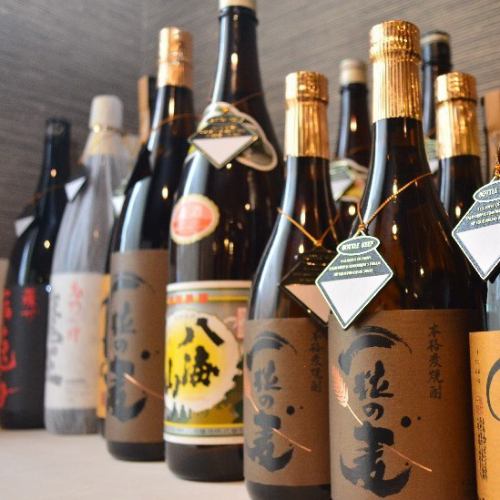 Sake and shochu are also available