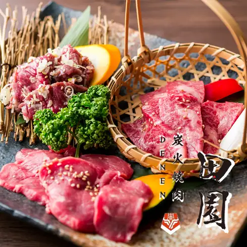 A5ランクの厳選肉を炭火で！家族でゆったりと座れる寛ぎの座敷やキッズスペース有り♪