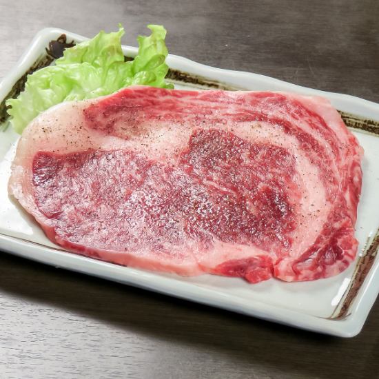 High-class meat that also contains sashimi and is also eaten as a steak