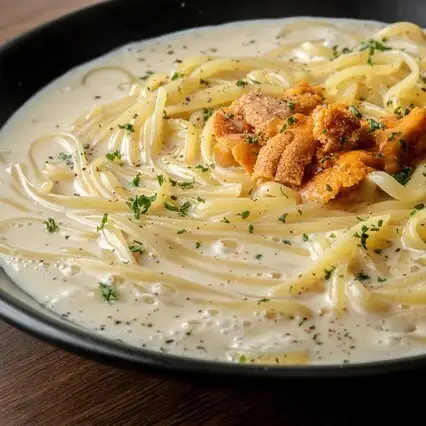 【インスタ映え◎】絶品　ウニのクリーム生パスタ　