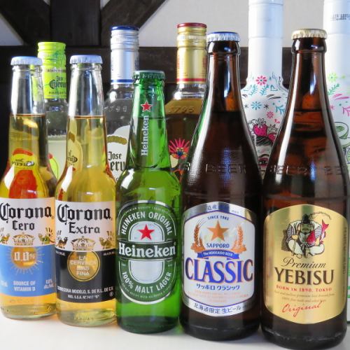 自慢のフードに合う種類豊富なドリンクの数々。