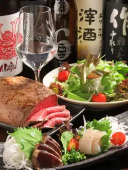 【日本酒が飲み放題★】とってもおトクな 90分飲み放題付 おつまみ料理5品6,050円